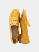 Leather loafers - Yellow