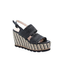 ALBANO - Plateausandalen - Zwart