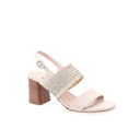 ALBANO - Sandalen met halfhoge hak - Beige