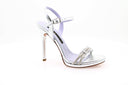 ALBANO - Sandalen met strass-hak - Metallic zilver 