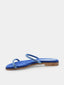ALBANO - Mules plates en daim - Bleu