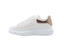 ALEXANDER MCQUEEN - Oversized Sneaker - Blanc & Rose métallique