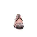 ANTONIO MAURIZI - Men's leather brogue decorated with perforations - Cognac