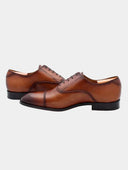 Richelieu Smooth Leather Men's Shoes - Cognac