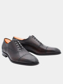Richelieu Men's Leather Brogue Shoes - Dark Brown