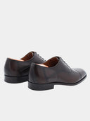 Richelieu Men's Leather Brogue Shoes - Dark Brown