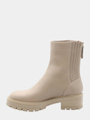 AQUAZZURA - Saint Honore Combat Bootie - Beige 