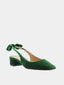 AQUAZZURA - Very Bow Tie 35 Sling - Vert