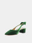 AQUAZZURA - Very Bow Tie 35 Sling - Vert