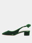AQUAZZURA - Very Bow Tie 35 Sling - Vert