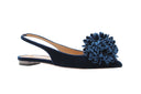 AQUAZZURA - Couturier Sling - Midnight blue 