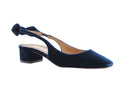 AQUAZZURA - Very Bow Tie Sling - Midnight Blue 