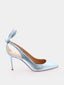 AQUAZZURA - Bow Tie 85 Pump - Blauw
