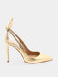 AQUAZZURA - Bow Tie 105 Pump - Goud