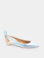 AQUAZZURA - Ballerina vlinderdas - Blauwe glitter
