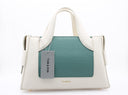 Handbag - White/Turquoise Blue