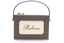 Sac Balmain Signature Radio monogramme brun en toile cirée et cuir

