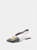 Eden 15 Slingback - Wit/Zwart