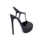 CASADEI® - Sandales Plateformes Femmes en cuir - Denim Noir