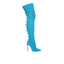 Bottes pour Femmes en dentelle extensible en tissu tricoté Casadei en Bleu