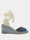 Piia espadrille à talon compensé - Denim