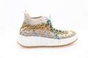 CHLOE - Nama Sock Sneaker - Beige/Bleu