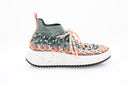 CHLOE - Nama Sock Sneaker - Green/Orange 