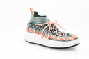 CHLOE - Nama Sock Sneaker - Green/Orange 