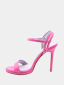 Sandalen met hak - Fuchsia roze