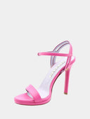 Sandalen met hak - Fuchsia roze