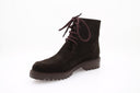 Kivabia Leather Ankle Boot - Dark Brown