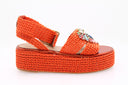 FIORINA - Platform sandal - Orange