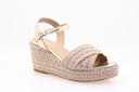 FIORINA - Platform sandal - Beige/Pink