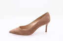 Suède pumps - Praline