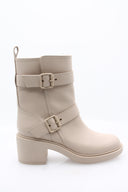 GIANVITO ROSSI - Ryder 45 Buckle Bottie Kalfsleer - Schuim