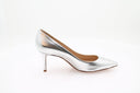 GIANVITO ROSSI - Pointy Pump Tacos 70 - Silver
