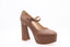 GIANVITO ROSSI - Escarpins Marie-Jane 70 - Brun