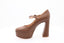 GIANVITO ROSSI - Escarpins Marie-Jane 70 - Brun