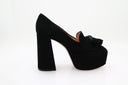 GIANVITO ROSSI - 70 velvet platform sandals - Black