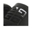 Sandales plates pour Femmes en cuir à logo 4G embossé noir GIVENCHY