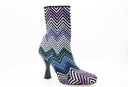 MISSONI - Gea Boot Chevron Wave - Blue and Purple 