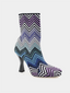 MISSONI - Gea Boot Chevron Wave - Blauw en Paars 