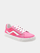 Wildcat Sneaker - Fuchsia & Wit