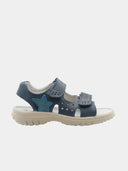Open kindersandalen met bandjes en blauwe ster - Blauw