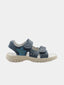 Sandales ouvertes enfant à brides avec étoile bleue - Bleu