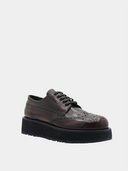 PRADA - Derby Brogue - Bordeauxrood