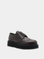 PRADA - Derby Brogue - Bordeaux