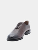 Laced leather Oxfords - Dark brown