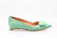 RUPERT SANDERSON - New Aga Ballerina - Bleu/Vert