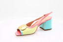 RUPERT SANDERSON - Carmel Sling - Blue/Green/Pink
